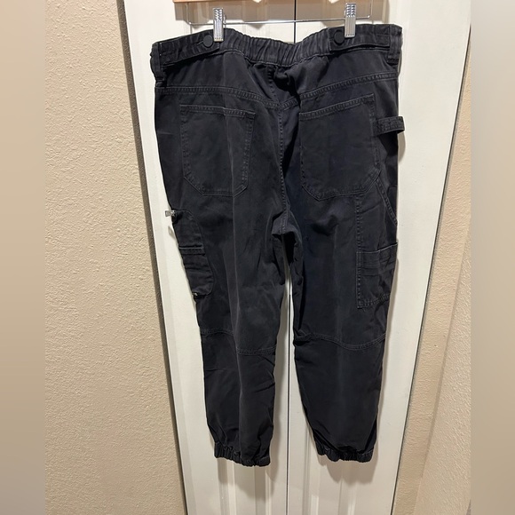 All Saints Florence Cargo Jogger Pants Washed Black , size 12 - Picture 14 of 15